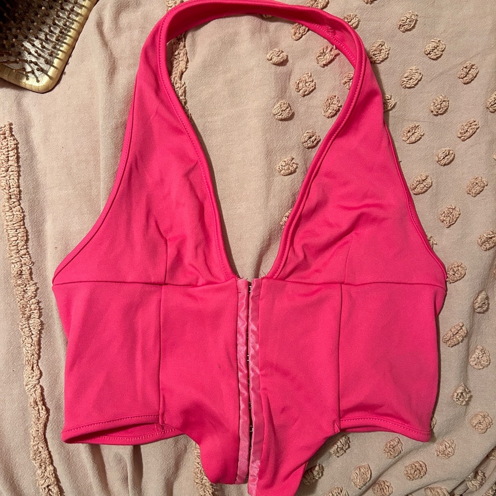 Pink going out top/corset